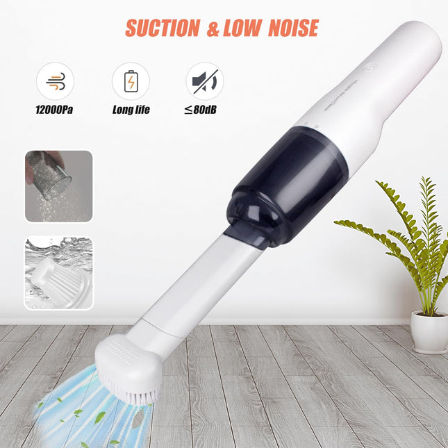 Handheld Vacuum Cordless, Mini Car Vacuum Cleaner High Power, Hand Held Vacuum Usb Rechargeable, Keyboard Wireless Handheld Vacuum For Car Home Office White