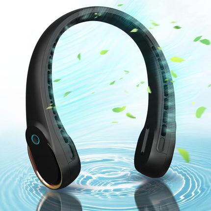 Neck Fan, Portable Bladeless Neck Fans, Upgrade 360° Airflow, Super Quiet, 3 Speeds, 4000Mah Personal Wearable Neck Fan, Upgraded