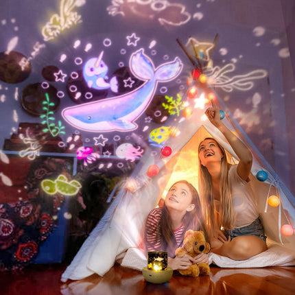 21 Sets of Films, Night Lights for Kids, Star Galaxy Projector, Night Lights for Bedroom, Ceiling, Star Projector with 360° Rotating for Boys and Girls, Birthday, Christmas s, Room Decor