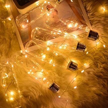 Minetom Fairy Lights Battery Operated, 5 Pack 7 FT 20 LED Fairy Lights with Timer, String Lights Battery Powered, Silver Wire Christmas Fairy Lights for Bedroom Party Wedding Decorations, Warm White