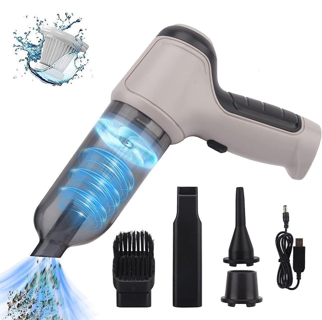 Uniqus Compact Vacuum Cleaner. Generation Canned Air Spray Pc, Wireless 3In1 Ultra Powerful 12000Pa 75000 Rpm. Fast Charging Usb, Better Cleaning For Your Home, Car, Pc And Office. Mega Offer