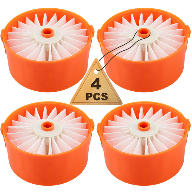 4 Pack Filter Element For Black+Decker Powerseries Cordless Stick Vacuum Cleaner Bsv2020G, Bsv2020P N665227