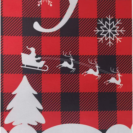 Merry Christmas Door Banners Porch Sign Hanging Banner Flag for Home Wall Indoor Outdoor Christmas Party Decorations (Style 1, 71 x 12 Inch)