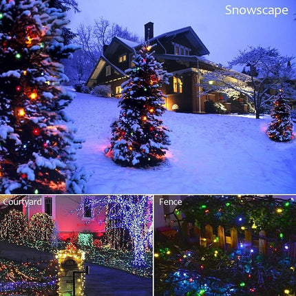FULLBELL Christmas Lights, 66 Feets 200 LED Christmas Decorations Memory Indoor Outdoor String Lights Home Bedroom Wedding Classroom Birthday Party Room Decor Christmas Tree Lights(Multi)
