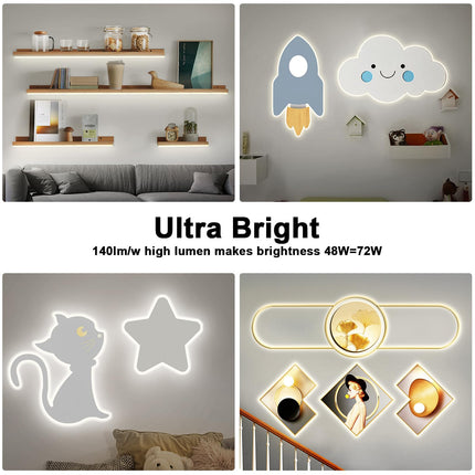 32.8ft 4000K White COB Led Strip Lights with Remote, Dimmable Bright Neutral White COB Light Strip, Indoor COB Led Lights for Kitchen, Room, Cabinet, 2 Rolls of 16.4ft