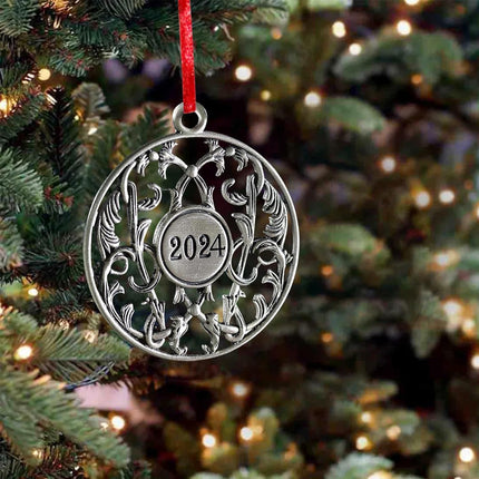 Christmas Ornament - Solid Pewter Christmas Tree Ornament Handcrafted Pewter Christmas Pendants Decoration DIY Craft Hanging Ornaments for Christmas Trees…