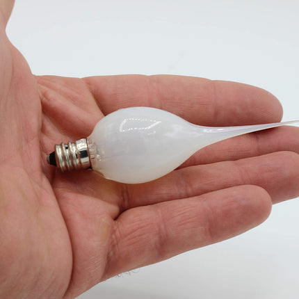 Creative Hobbies® Silicone Dipped, Country Style, Electric Candle Lamp Chandelier Light Bulbs, 7 Watt, Individually Boxed, Wholesale Pack of 10 Bulbs