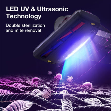 Jimmy Wb73 Mattress Vacuum Cleaner, Pet Hair Vacuum, Bed Vacuum With Uv & Ultrasonic, Strong Suction, Dust Recognition And Antiallergen Wb73, Corded