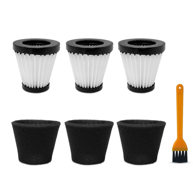 3 Pack Handheld Vacuum Cleaner Filter Compatible With Dirt Devil Scorpion Handheld Vacuum Cleaner Style F117, Compare To Part Ad40117
