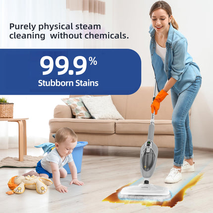 Steam Mop 10In1 Multipurpose Handheld Steam Cleaner Detachable Floor Steamer For Hardwoodtilelaminate Floors Carpet With 11 Accessories For Whole Home Use.
