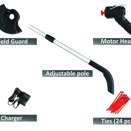 Bell+Howell Bionic Trimmer Handheld, Cordless Rechargeable Garden Grass and Weed String Cutter with Detachable Head for Portable use As Seen On TV