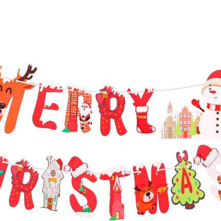 KatchOn, Merry Christmas Banner for Mantle- 10 Feet, No DIY Merry Christmas Garland Banner Merry Christmas Banners Indoor, Merry Christmas Sign for Christmas Decorations Christmas Party Banner