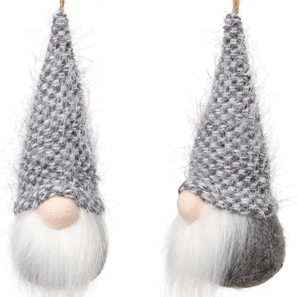 Christmas Tree Hanging Gnomes Ornaments Set of 10, Swedish Handmade Plush Gnomes Santa Elf Hanging Home Decorations Holiday Decor