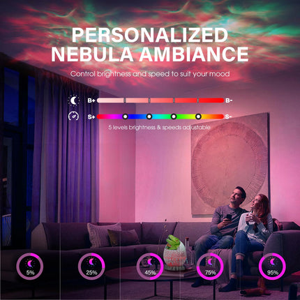 Mooyran Dinosaur Egg Galaxy Star Projector Space Projector Night Light for Bedroom, Starry Nebula Projector Room Ceiling Decor with Timer & Remote, for Kids, Adults on Christmas, Party (Green)