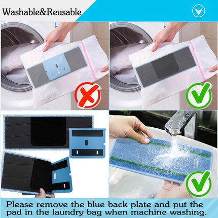8 Pack d M6 Wet Mopping Pads For Irobot Braava Jet M6 Series 6110 6012 6112 6113 Ultimate Robot Mops, Sticky Design, Detachable, Washable And Reusable M6 Pads Accessories Parts