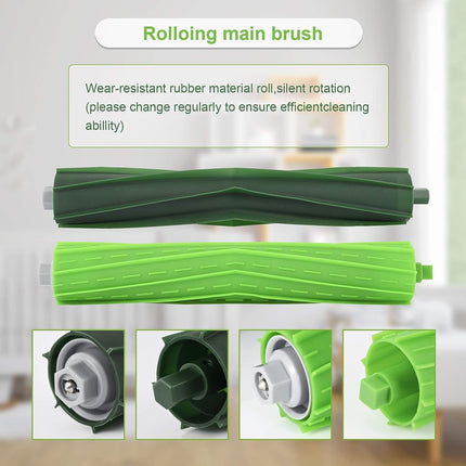 19 Pack Parts Compatible For Roomba J7 J7+Plus E5 E6 E7 I7 I7+ I3 I3+ I4 I4+ I6 I6+ I8 Vacuum Cleaner, Replenishment Kit 3 Set Roller Brushes,8 Filters,8 Side Brushes, Tools