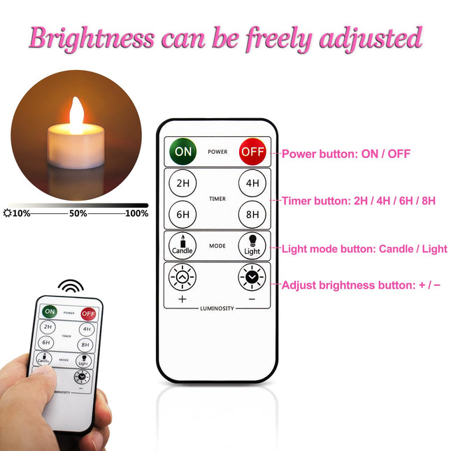 Rechargeable Tea Lights Flameless Candles,Flickering Votive Candle with Remote Timer,Battery Operated LED Tea Lights Candles,Halloween,Christmas,Home,Wedding,Table Decoration 6P