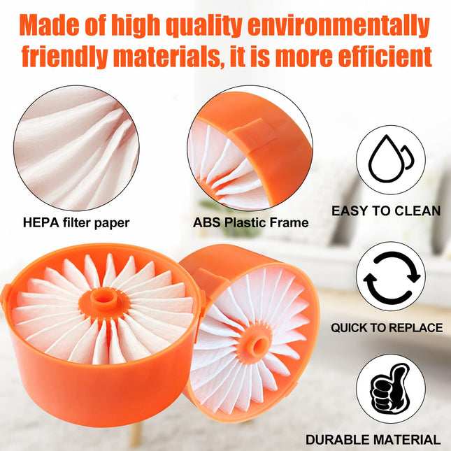 4 Pack Filter Element For Black+Decker Powerseries Cordless Stick Vacuum Cleaner Bsv2020G, Bsv2020P N665227