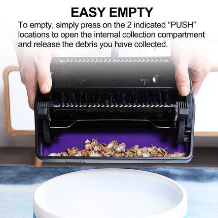 Yocada Carpet Sweeper Cleaner For Home Office Low Carpets Rugs Undercoat Carpets Pet Hair Dust Scraps Paper Small Rubbish Cleaning With A Brush Purple