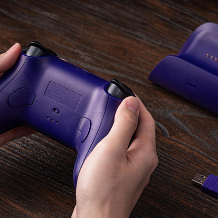 8Bitdo Ultimate 2.4G Wireless Controller, Hall Effect Joystick Update, Gaming Controller with Charging Dock for PC, Android, Steam Deck & Apple, Purple