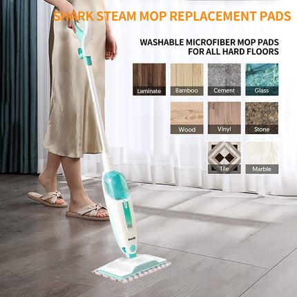 2 Pack Steam Mop Pads For Shark S1000 S1000A S1000C S1000Wm S1001C Steamer Mop Pads ，Washable Microfiber Mop Pads For All Hard Floors