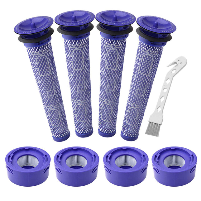 Lemige 4 Prefilters And 4 Postfilters Compatible With Dyson V7, V8 Animal And Absolute Vacuum, Compare To Part 96566101 And 96747801