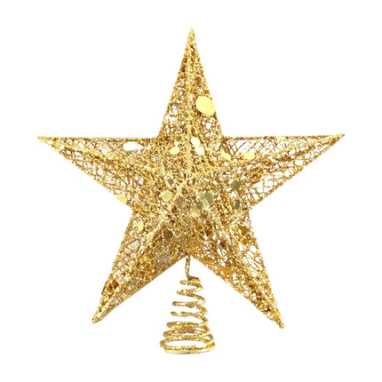 EMVANV 23cm Christmas Tree Topper, Christmas Tree Star for Xmas Decorations, Star Tree Topper for Christmas Tree, Outdoor Indoor Party Holiday Decoration(20 cm)