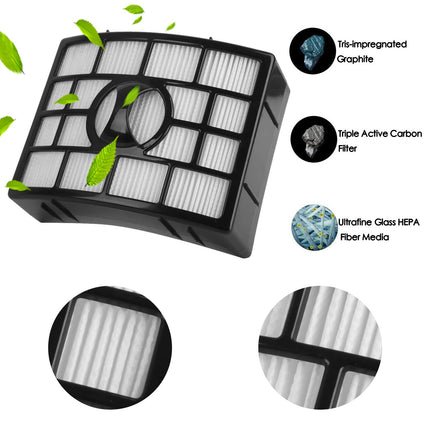 Filter For Shark Nv752, Nv751, Nv750, Nv650, Nv651, Nv652, Nv765, Nv831, Nv835, Ax950, Ax951, Ax952, Zu632, Zu881, Az1000, Az1002 Part Xff650 & Xhf650