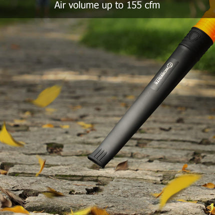 WORKSITE Leaf Blower, 20V Cordless Leaf Blower, 140 MPH 155 CFM Battery Powered Leaf Blower with 2.0Ah Battery & Fast Charger