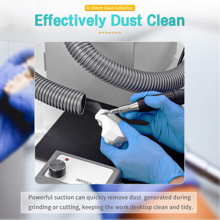 Lvchen Dental Lab Grinding Vacuum Cleaner Singlerow Digital Dust Collector 110V 370W Silent Vacuum Dust Extractor For Laboratory