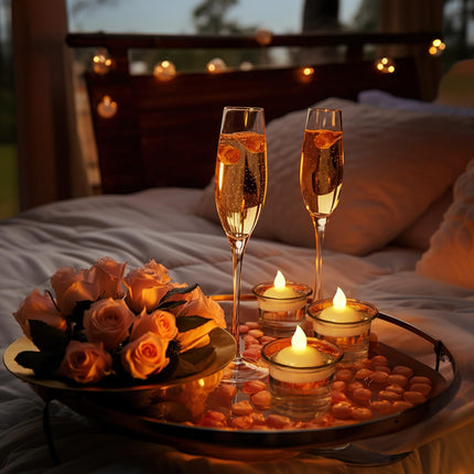 Homemory 36 Pack Flameless Floating Candles, Warm White Led Flickering Tealight Candles in Bulk, Decor for Wedding, Party, Centerpiece, Pool, Christmas