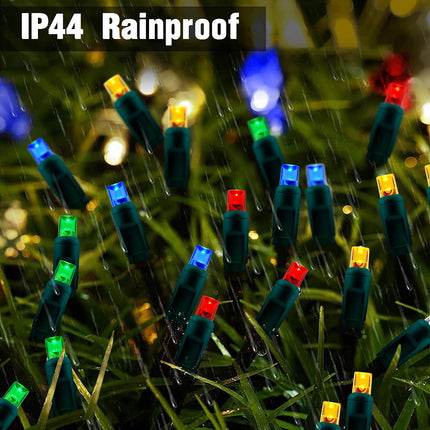 6Ftx4Ft LED Christmas Net Lights Green Wire,Connectable UL Waterptoof Net Lights for Bushes Trees Shurb Garden Outdoor Christmas Decorations