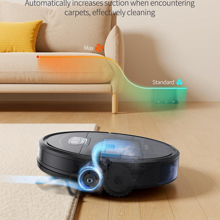 Honiture Robot Vacuum And Mop Combo, 4500Pa Strong Suction Robot Vacuum Cleaner With Selfcharging, 180Mins Run, App&Remote&Voice Control, Superslim, Ideal For Pet Hair G20 Pro