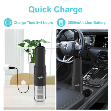 Handheld Vacuum Cordless, Mini Car Vacuum Cordless Rechargeable With 120W15000Pa Brushless Motor Suction, Portable Vacuum Suitable For Car Home Cleaning