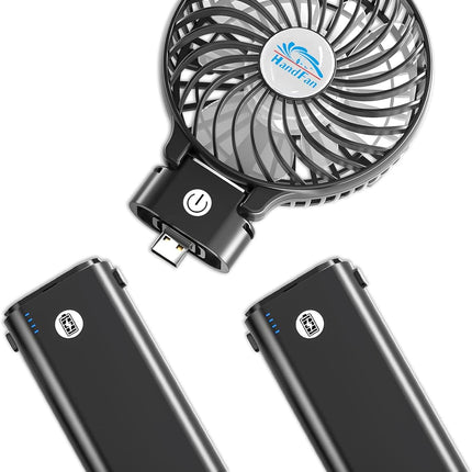 Handfan 10400Mah Portable Handheld Fan, Battery Operated Rechargeable Fan, Foldable Mini Personal Fan, Cooling Hand Fans