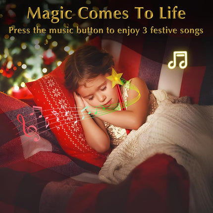 Magical Christmas Wand Remote Control Outlet Christmas Tree Remote Control Christmas Tree Decorations Christmas Tree Ornaments Remote Control Function Smart Outlet with 100 Ft Range - Red