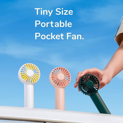 Jisulife Mini Fan Battery Operated Handheld With 2000 Mah Or Usb Powered Personal Fan,3 Speeds,Enhanced Airflow, Rechargeable
