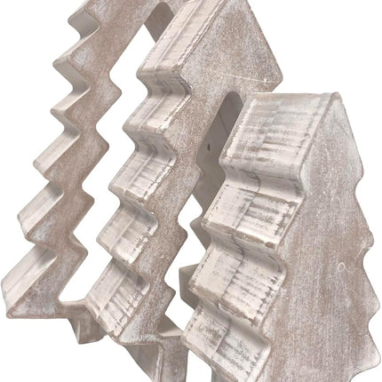 ReLIVE Wooden Block Nested Tree - Christmas Decoration - Collectible Figurine - Holiday Décor - Tabletop - Winter Decorations - Idea