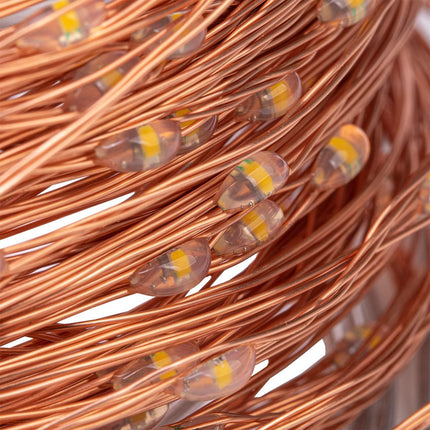 200 LED 66 FT Copper Wire String Lights 8 Modes LED Fairy String Lights USB Powered with Remote Control for Christmas Tree Wedding Party Home Decoration