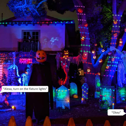 200 LED Christmas String Lights - 76ft Smart String Lights with 111 Scene Modes, Color Changing Christmas Lights App Controlled, Work with Alexa & Google for Outdoor Christmas, IP65 Waterproof