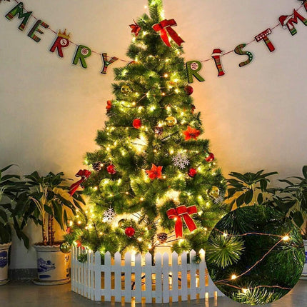 YoTelim LED Fairy String Lights with Remote Control - 2 Set 100 LED 33ft/10m Micro Silver Wire Indoor Battery Operated LED String Lights for Garden Home Party Wedding Festival Decorations(Warm White)