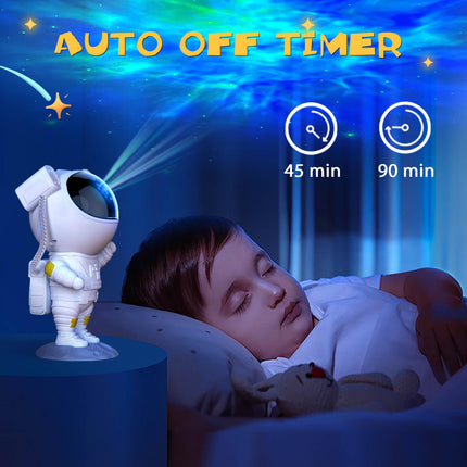 Astronaut Galaxy Projector Light - Robot Projector with Timer and Remote, Night Light for Kids Room Decor, Christmas, Birthdays, Valentine's Day