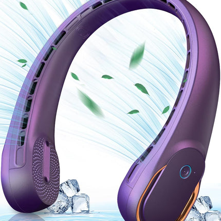 Portable Fan, Neck Fan Mini Handheld Fan, 3 Speeds, Usb Rechargeable, Long Use Time, Battery Operate Small Personal Fan For Women