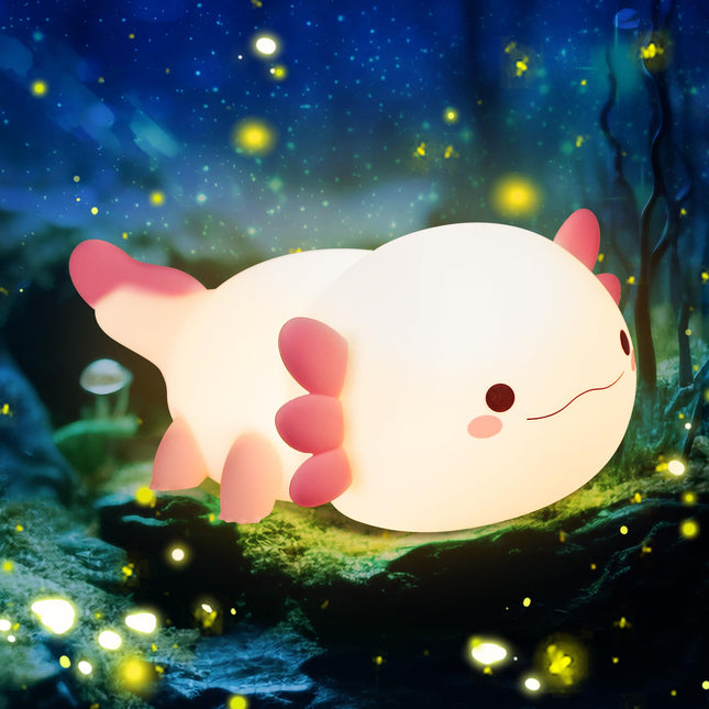 Axolotl s, Cute Axolotl Night Light for Kids, Animal Silicone Nursery Night Lamp, Cute Room Decor Night Light for Kids Girls Boys Birthday Christmas s