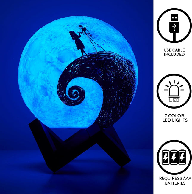 Bedroom Small Table Light - Nightmare Decorative Night Light Humidifier with USB Charging, 7 Colors LED Table Light Wooden Base Aromatherapy Diffuser Suitable for Children's Room, Guestroom, Office.