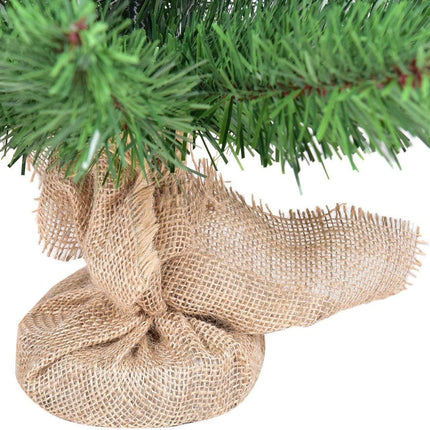3FT Artificial Tabletop Christmas Tree, Premium Spruce Christmas Tree w/Burlap Base, for Xmas Indoor Decor