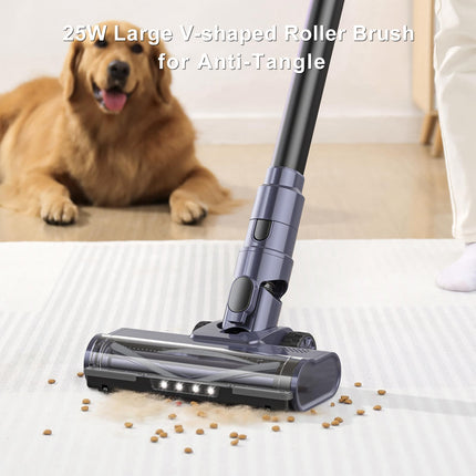 M242 Cordless Stick Vacuum Cleaner With Brushless Motor,50 Mins Max Runtime, 25Kpa Powerful Suction Vacuum With Led Display For Pet Hair,Hard Floor,Carpet.