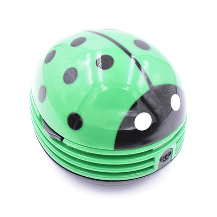 Art&Beauty Green Beetle Shaped Portable Corner Desk Table Top Vacuum Cleaner Mini Cute Vacuum Cleaner Dust Sweeper