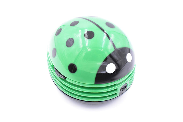 Art&Beauty Green Beetle Shaped Portable Corner Desk Table Top Vacuum Cleaner Mini Cute Vacuum Cleaner Dust Sweeper