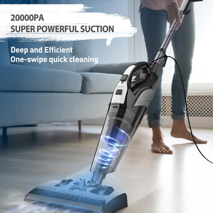 Hihhy Vacuum Cleaner, Stick Vacuum Corded, 4In1 Handheld Small Vacuum Cleaners For Home, Mini Vacuum Lightweight 20Kpa 600W Powerful Suction, Portable Hand Held Vac For Hard Floor